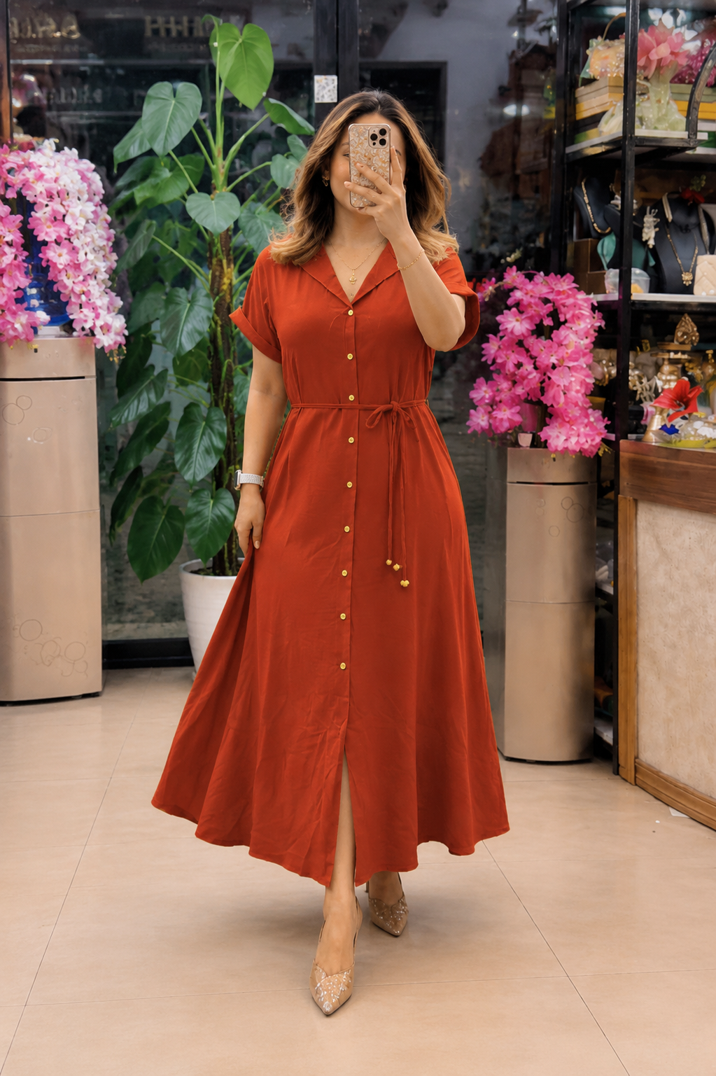 Orange Latest Design Dresses-Soft, Stylish & Comfortable
