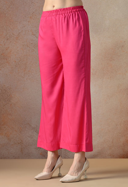 Pink Grace Lace Kurta Set
