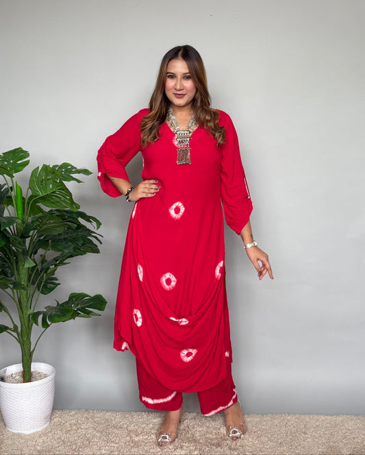 Bright Red Drape Cord Set