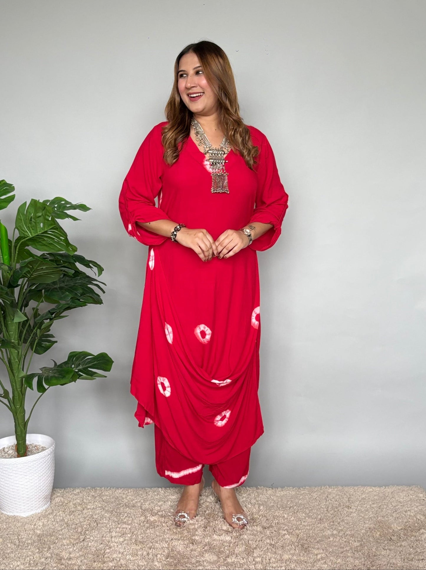 Bright Red Drape Cord Set