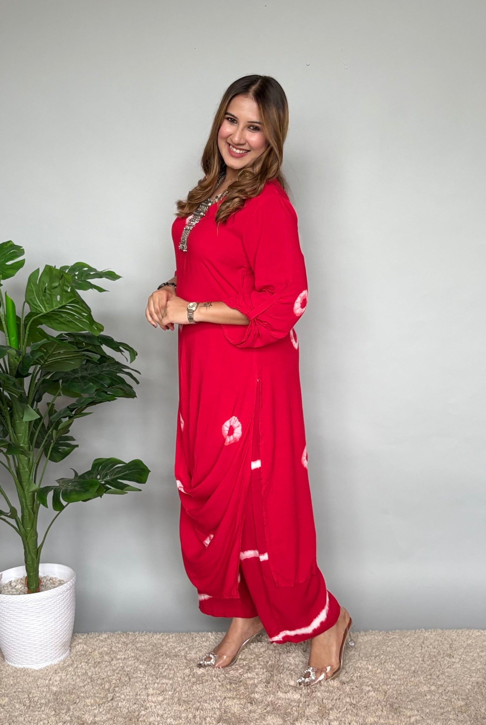 Bright Red Drape Cord Set