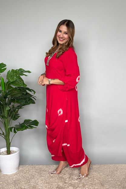 Bright Red Drape Cord Set