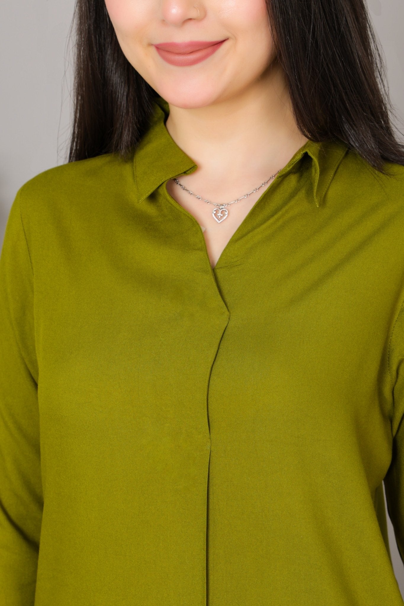 Mehndi rayon flare top [ Premium 100% Rayon, Liva Certified ]