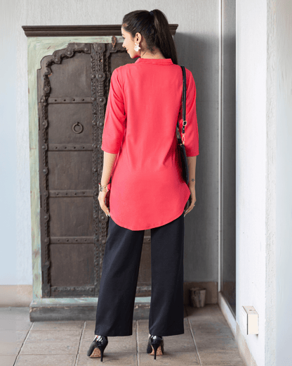 Tea berry rayon flare top [ Premium 100% Rayon, Liva Certified ]