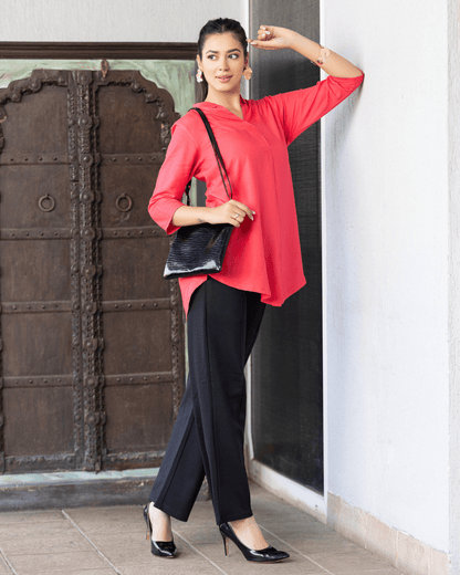 Tea berry rayon flare top [ Premium 100% Rayon, Liva Certified ]