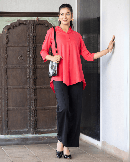 Tea berry rayon flare top [ Premium 100% Rayon, Liva Certified ]