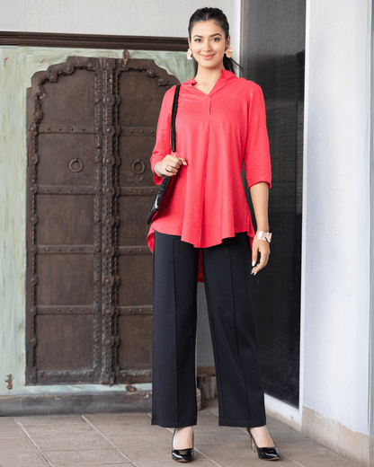 Tea berry rayon flare top [ Premium 100% Rayon, Liva Certified ]