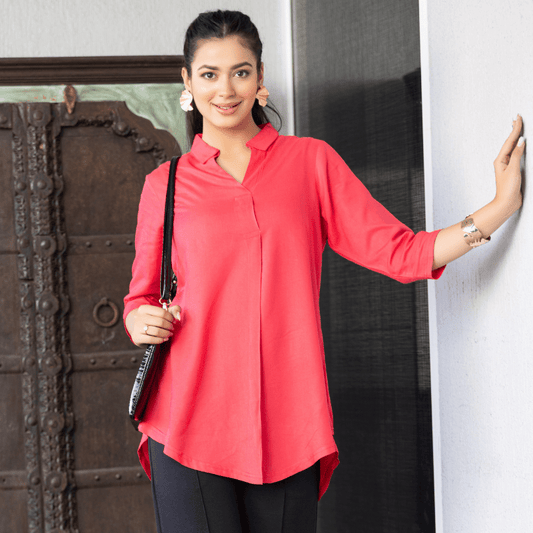 Tea berry rayon flare top [ Premium 100% Rayon, Liva Certified ]