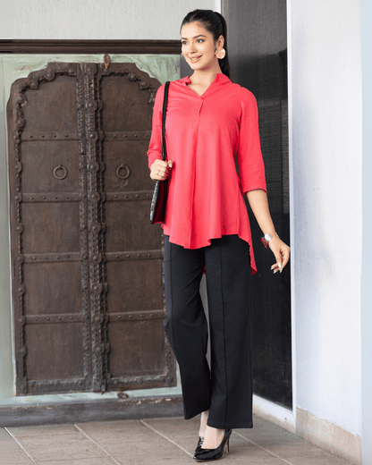 Tea berry rayon flare top [ Premium 100% Rayon, Liva Certified ]