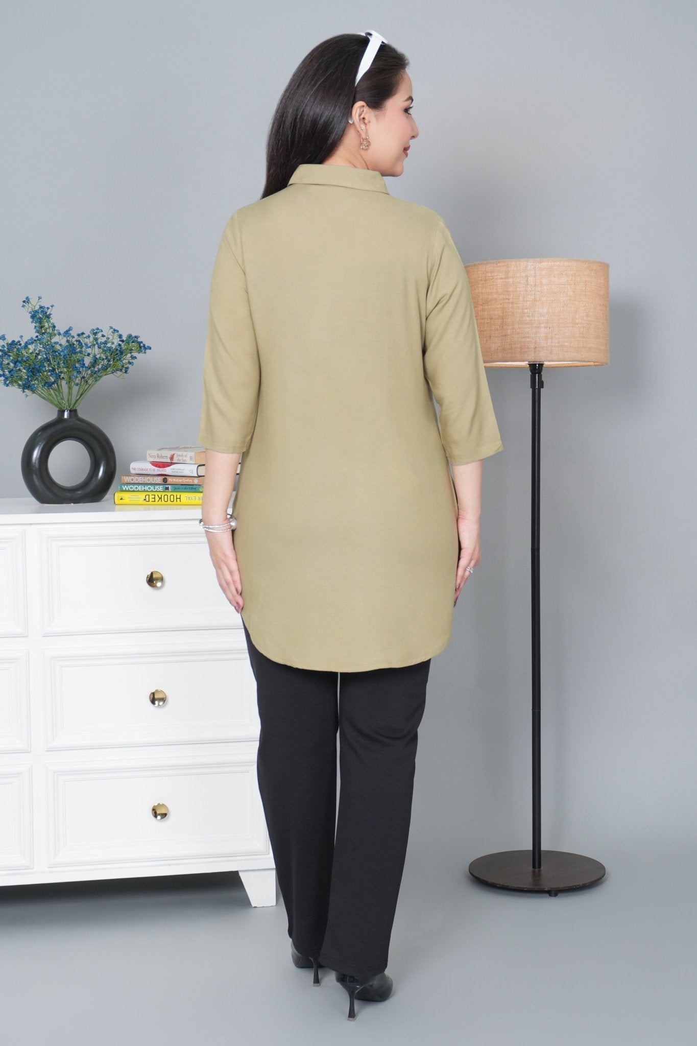 Tea leaf rayon flare top [ 100% Rayon, Liva Certified ]