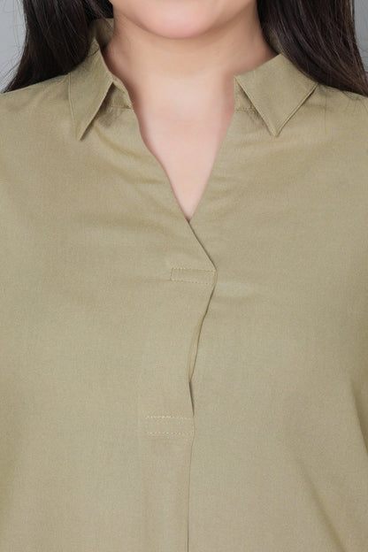 Tea leaf rayon flare top [ 100% Rayon, Liva Certified ]